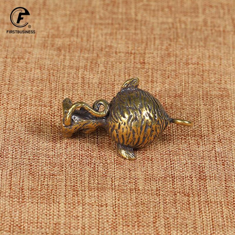 Vintage Copper Mini Monkey Figurines Ornaments Home Decor Accessories for Living Room Brass Animal Statue Desk Decorations Gifts
