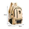 Canvas Laptop Backpack Waterproof Storage Computer Bag for Travel Hiking College Work