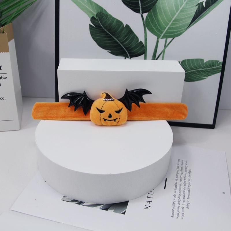 Creative Christmas & Halloween Snap Bracelet with Cartoon Reindeer, Pumpkin, Vampire, and Monster Designs