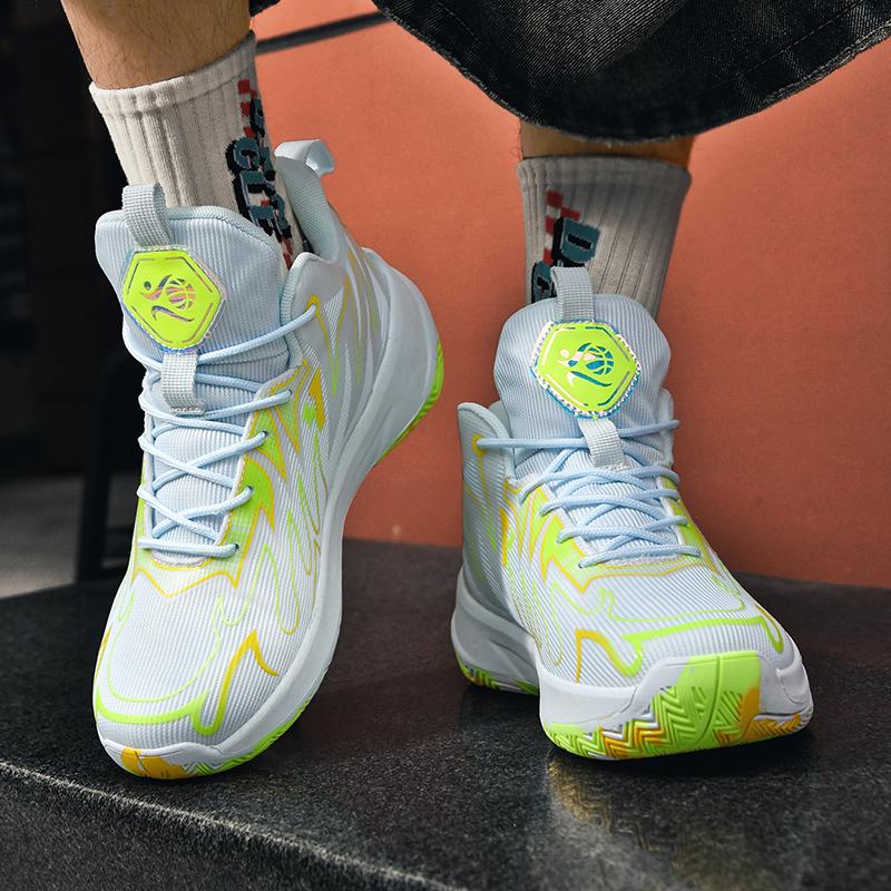 2025 High-Top Basketball Sneakers for Women And Men Non-Slip Shock-Absorbent Training Shoes Outdoor Non-Slip Basketball Shoes
