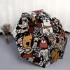 1pc Dogs Open/Close Folding Umbrella, All- Portable Umbrella for & Men, Stylish Accessory (Holiday Gift) 8-Rib yy251213138