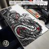 Japanese Dragon Design Mouse Pad Multiple Sizes Large Square Computer Office Game Table Mats 100x50cm Rubber Antislip Mousepads