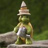 Resin Incense Holder Waterproof Sunproof Decorative Small Turtle Figurine Garden Balcony