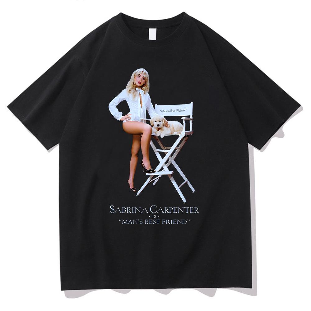 

Sabrina Carpenter Best Friend TShirt Women Summer Female Y2K Clothing Women Cotton Harajuku Fashion Casual Streetwear Tees Tops S