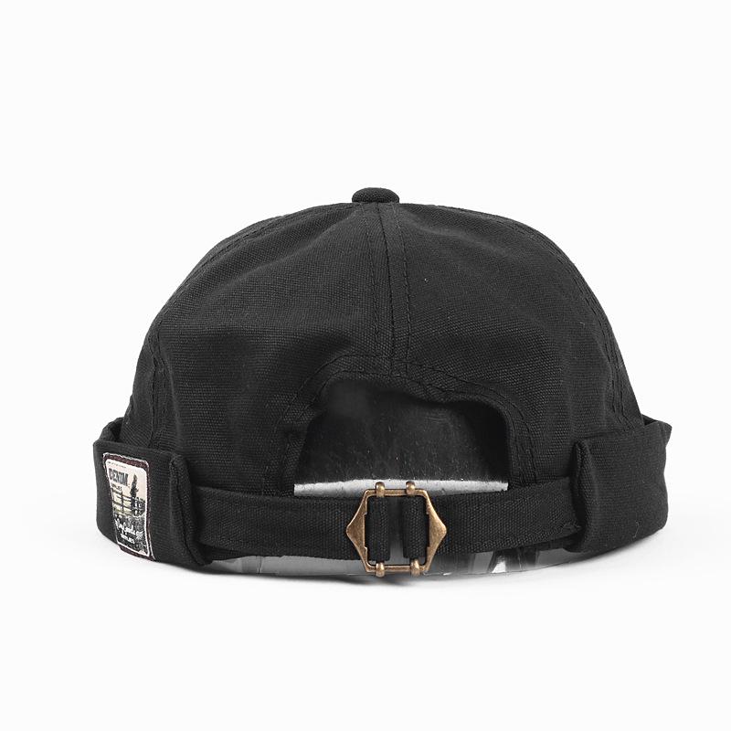 Versatile Korean Style Retro Letter Patch Sailor Skullcap – Unisex Spring/Summer Hat