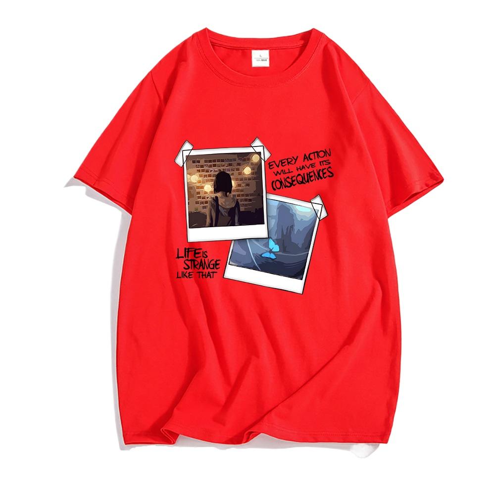 Life Is Strange What If? T-shirts MEN  Handsome T-shirts Four Seasons Casual Tees High Street Fashion Manga/Comic Soft Summer