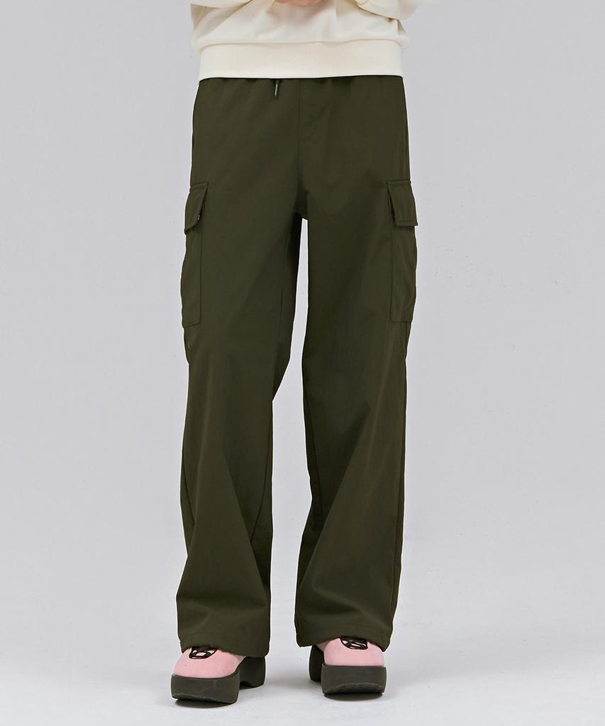 CHASECULT Women'S Wide Bonded Cargo Pants - Khaki