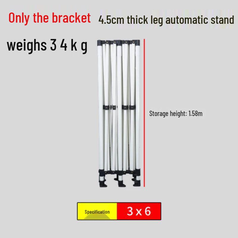 Four-Legged Square Telescopic Outdoor Tent and Sunshade Frame Umbrella.