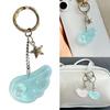 Sweet Bright Color Resin Keychain Angel Wing And Star Design Trendy Gift For Teen Girls Lightweight Decors