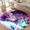 1pc KPop Demon Hunters RUMI8 Design Printed Area Round Carpet for Bedroom Living Room Home Decor Rugs Mat Non Slip Mat Rug for Bedside