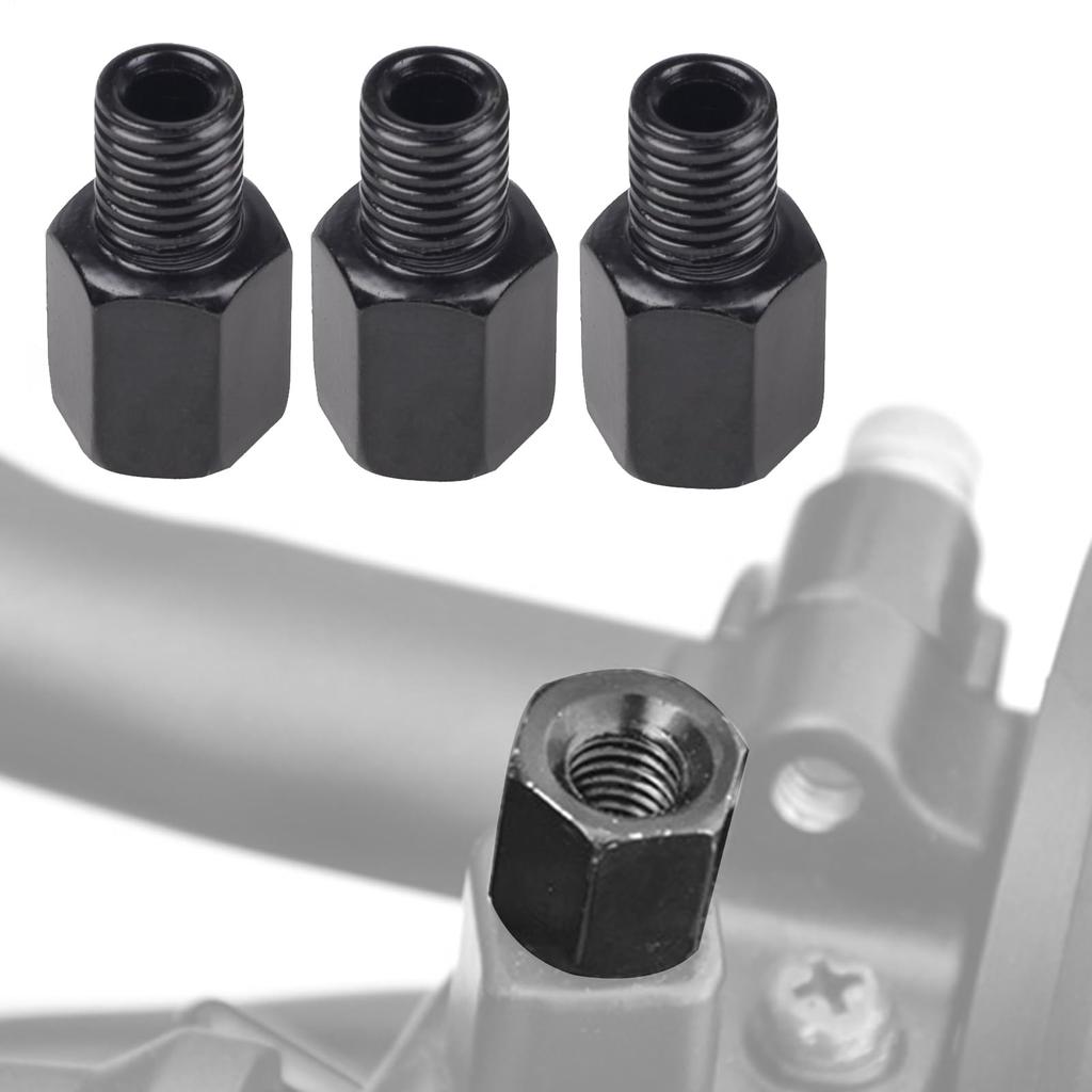 Motorcycle Rear Mirror Thread Motorcycle Mirror Conversion Adapter - Iron Chrome Plated Motorcycle Mirror