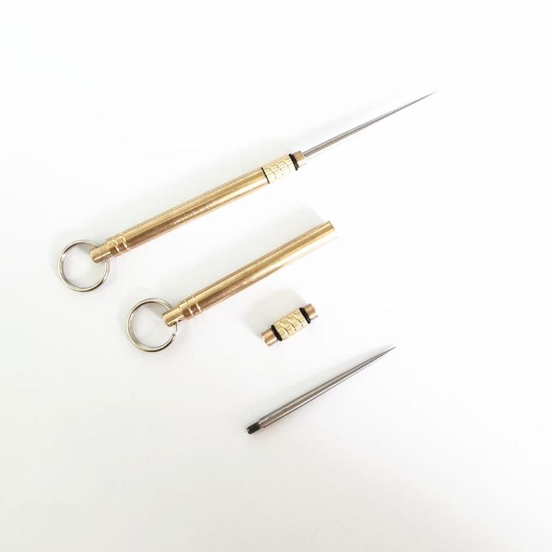 Portable Multifunctional  Titanium Alloy Toothpicks Pocket Toothpick Holder Fruit Fork Outdoor Picnic Camping