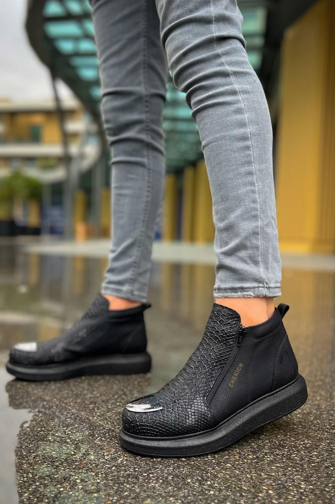 Chekich H Nowa Kolekcja CH133 Coccodrillo Męski But Biały Czarny Brązowy Tan