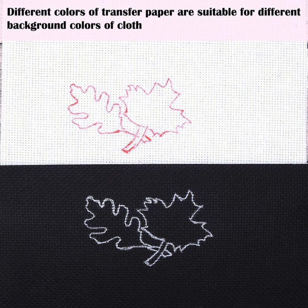 10Pcs Handmade Embroidery Transfer Paper With Iron Pen Kit For Craft-Carbon Water-Soluble Tracing Paper Diy Sewing Tools
