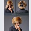 Fox-haired Hat Men's Winter Raccoon Hairy Leefeng Hat Imitation Fur Men's Hat Outdoor Ear Protection Thickened Warm Snow Hat