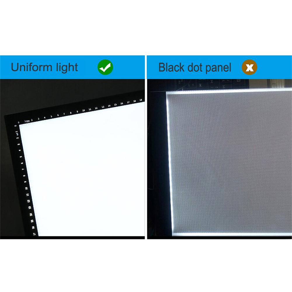 A4 LED Light Pad Touch Dimmer Button Lock Unlock Modes