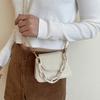 Women Crossbody Bag Small Handbag with Removable Metal Chain Shoulder Strap Crossbody Purse for Phone Lipstick Cards