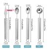 1Pc Stainless Steel Fruit Carving Spoon Wavy Baller Shaping DIY Scooping Kitchen Gadget Easy to Clean