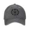 Schwarze Dream Theater Logo Baseballkappen Vintage Used Gewaschene Sonnenkappen für Männer Frauen Outdoor-Aktivitäten Verstellbare Passform Mützen Kappe