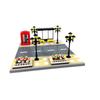 Pedestrian Bridge MOC Playthings Construction Bricks City Traffic Scene Street View Parts Blocks Traffic Motorway Works With City Bricksi