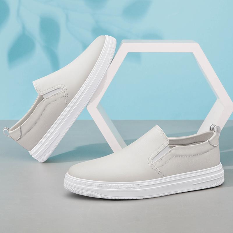 Genuine Leather Men Business Shoes Handmade Soft Loafers Anti-slip Rubber Moccasins Casual Shoes Leisure Walk Male Driving Shoes