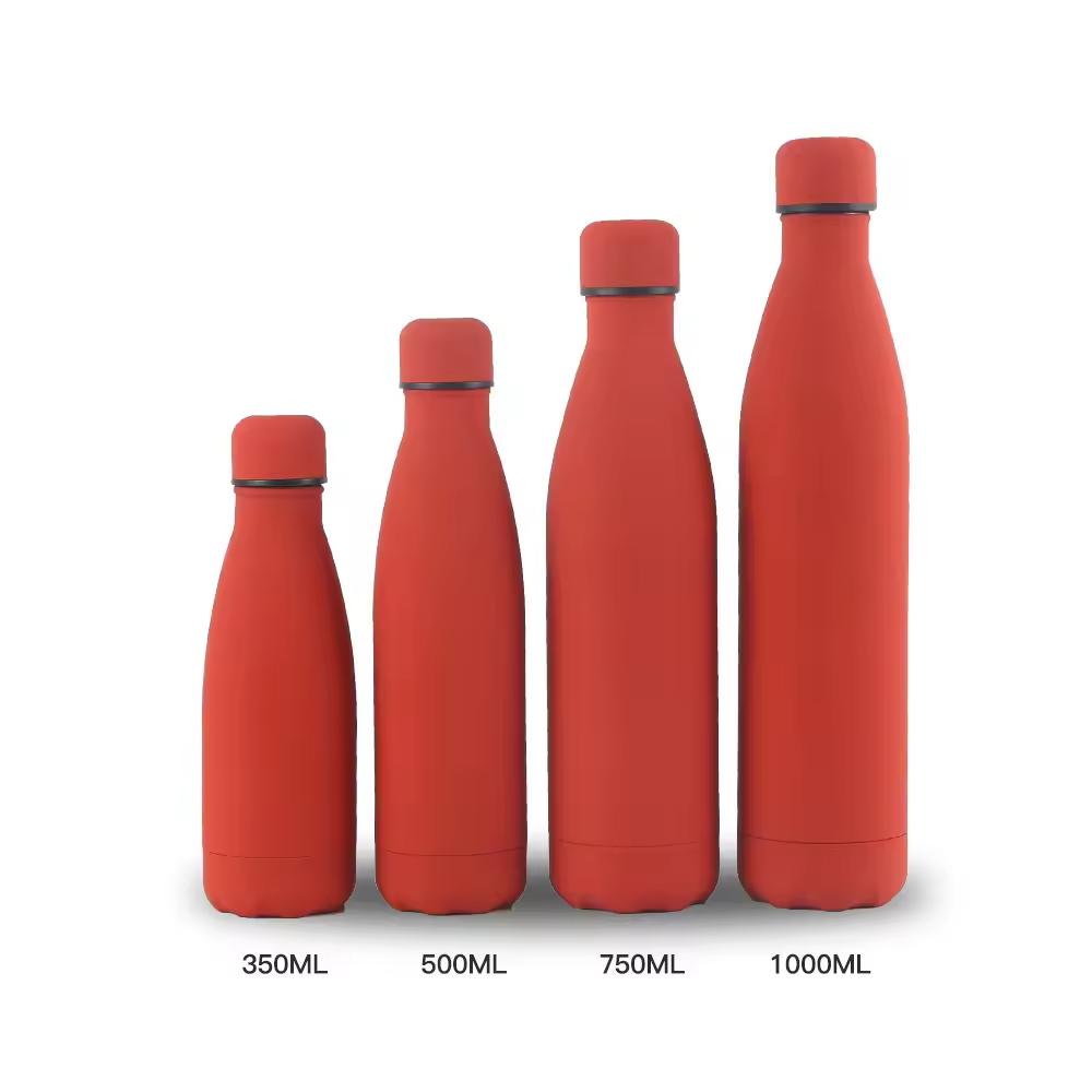 High Quality Promotion Double Wall Thermal Vacuum Flask Steel Intelligent Digital Smart Water Bottle with Logo 350ml~1000ml красный