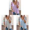 Short Sleeve T Shirt With Zipper Print Cotton Blend For Casual Streetwear