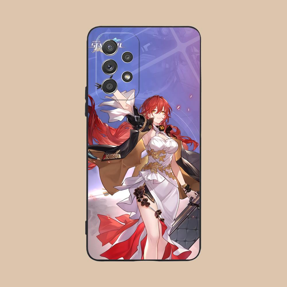 Funda de Teléfono Móvil HSR Himeko Mate de TPU para Samsung Galaxy A56 55 54 53 52 51 36 35 34 23 16 15 5G Funda Colorida