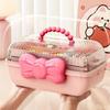 Hair Accessories Storage Box Multi Compartment Hair Accessories Container Case
