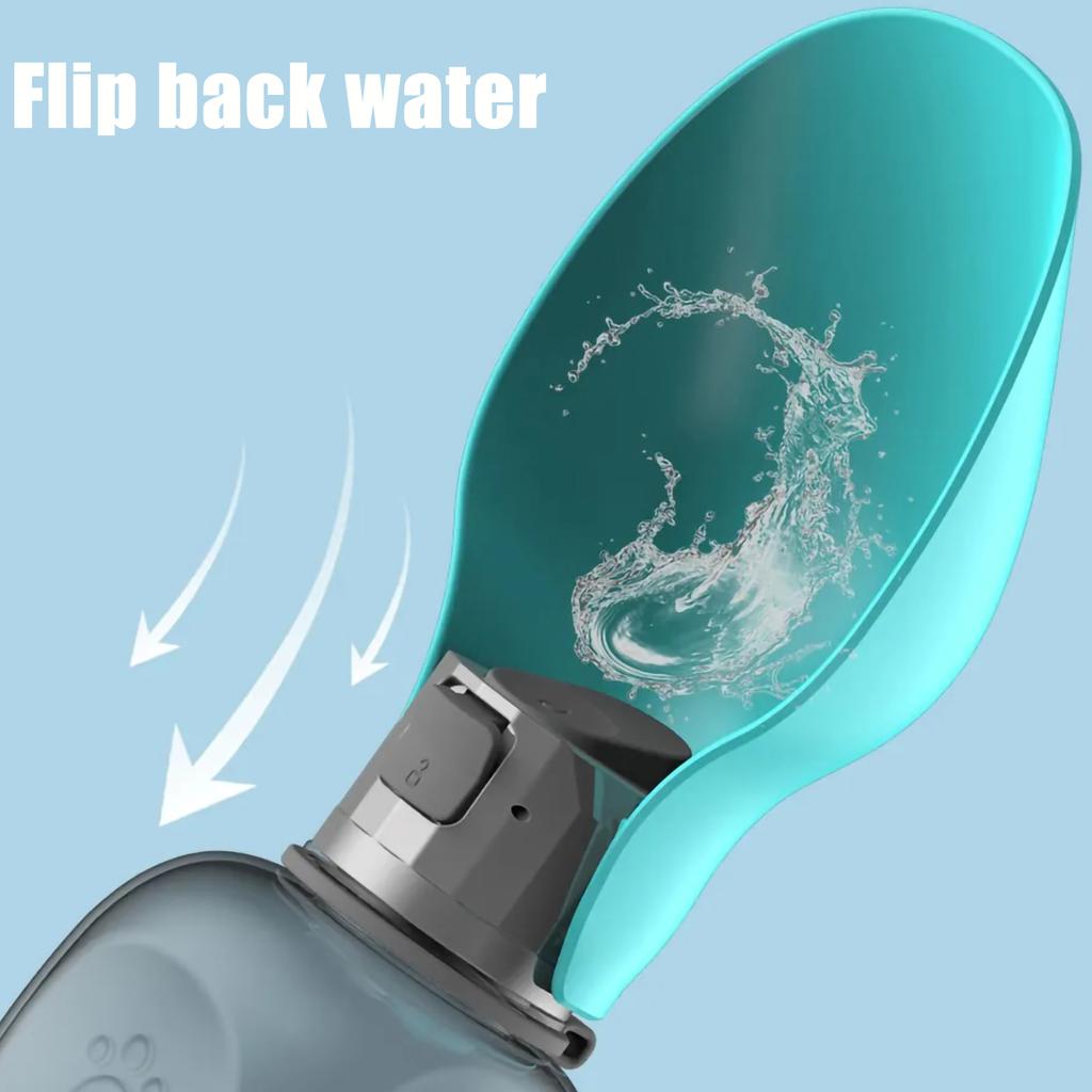 800ml Tragbare Haustier Hund Wasserflasche Weiches Silikon Blatt Design Reise Hundenapf für Welpen Katze Trinken Haustier Wasser Futterzubehör