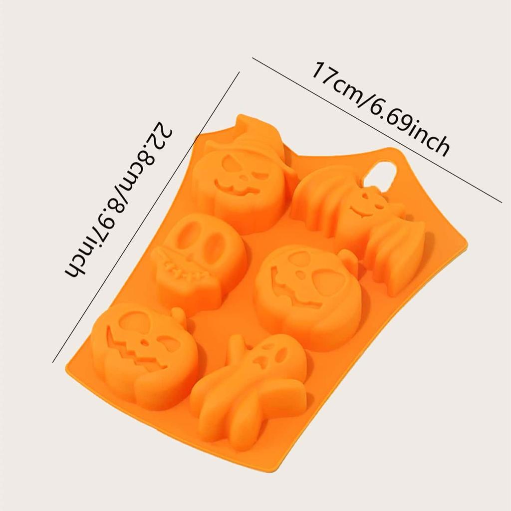 1 buc. formă de silicon pentru tort de Halloween, păpușă fantomă, dovleac, formă pentru copt, DIY, fursecuri creative