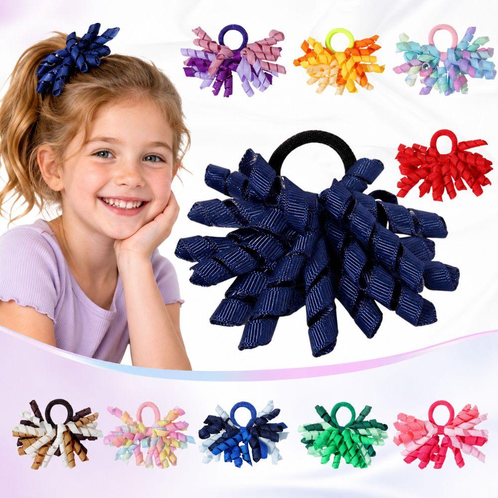 Elastic Tassels Hair Rings Rainbow Kids Hair Rope Sweet Girls Hair Rings  Holiday Dressing