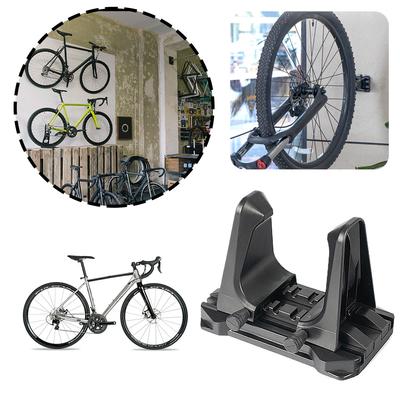 Bike Hooks Adjustable Bicycle Wall Holder Bicycle Parking Buckle Adjustable Wall Hovering Kickstand Bicycle Hanging Hook Hanger