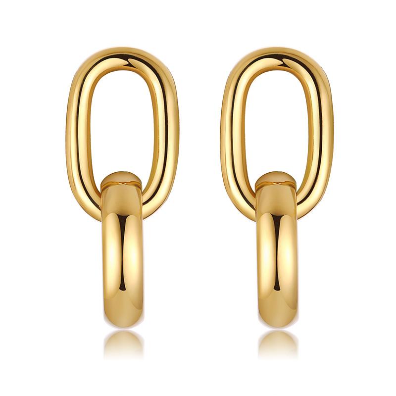 Statement Earring for Women, Stainless Steel Metal Chic Ear Jewelry Wholesale Trendy 2025