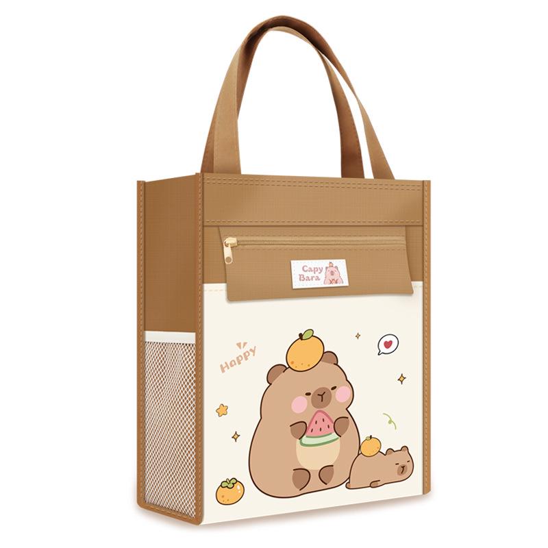 Creative Kids' Art Bag: Large-capacity, High-value Design with Double-sided Pockets and a Durable Zipper. Perfect for Tutoring and Art Supplies.