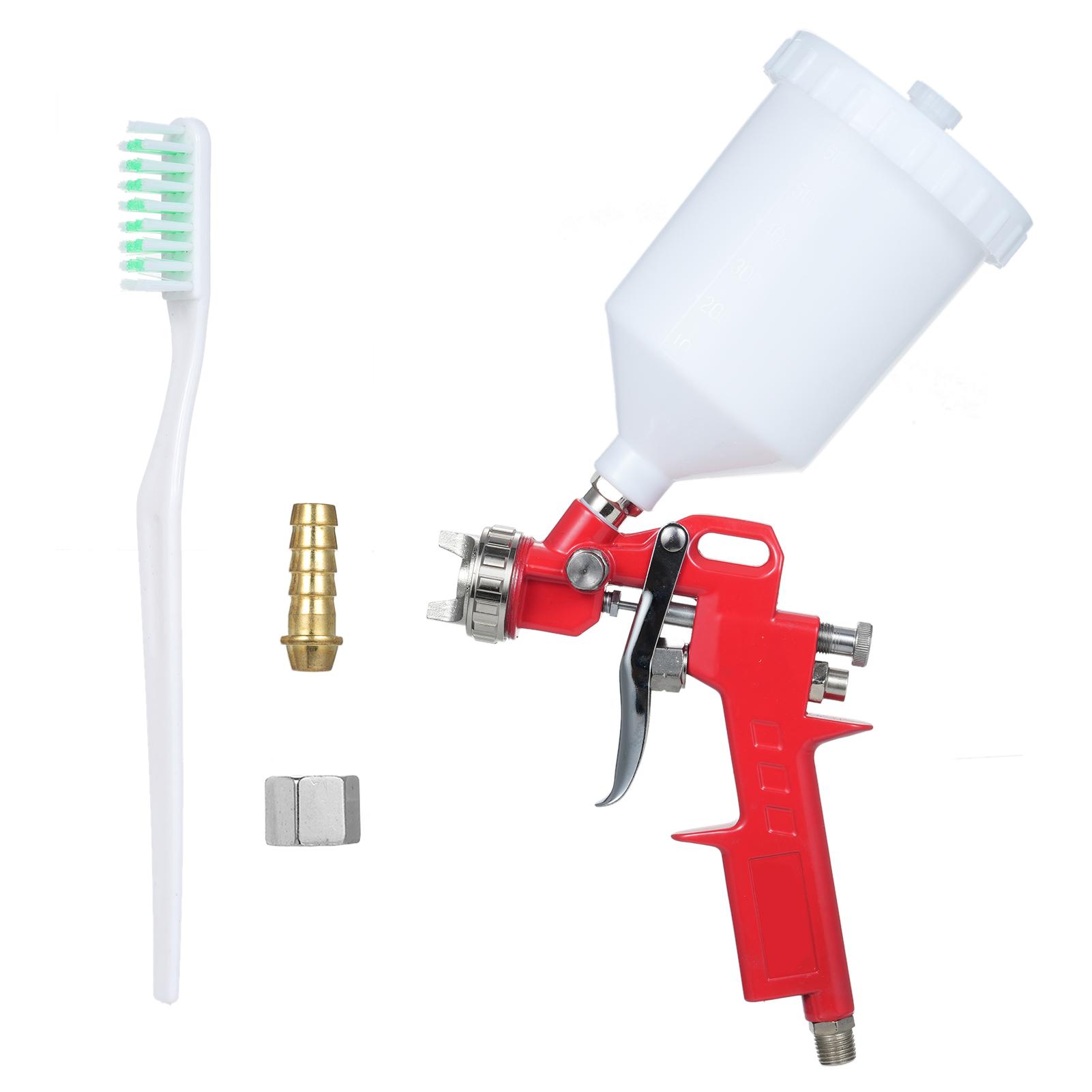

Мини-распылитель воздуха, комплект краскопульта с соплом 1,4 мм и бачком для жидкости 600 мл для стен, автомобилей красный