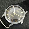 HAND-WINDING VINTAGE MONTINE SWISS MENS REFURBISHED BLACK DIAL WATCH A441077-1