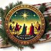 Reyes Magos Metal Wall Art Christmas Three Kings Holiday Home Decor