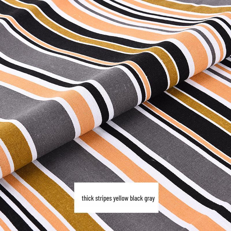 Canvas Floral Cotton Fabric for Sofa, Tablecloth, Stripe Curtains, Pillows & Remnants Clearance