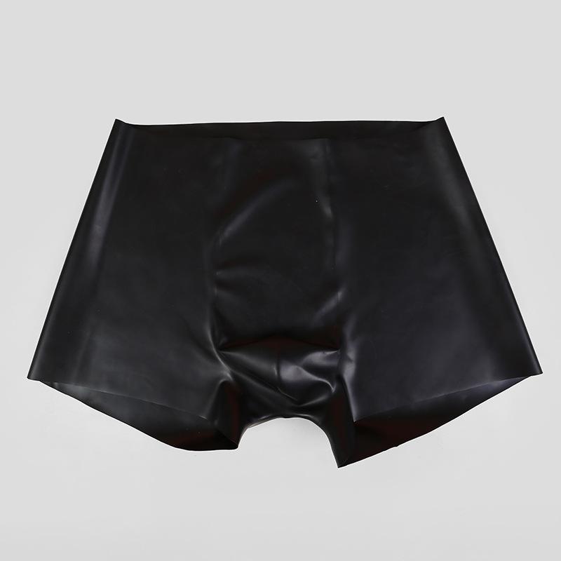 Fetish Latex Tight Panties Men Rubber Elastic Pouch Translucent Boxers Shorts Dj Club Bar Show Costumes Private Party Lingerie