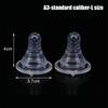 2Pcs Baby Silicone Wide Neck Soft Teats Nipple Circle Hole S/M/L Size Cross Hole Baby Bottles Natural Flow Nipples