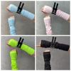 Spandex Ice Silk Finger Sleeves Hip-hop Y2K PU Wristband Sun Protection Punk Black Arm Cover  Girls