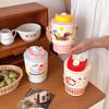 Children's Cartoon Double Drink Thermos Cup 316 Stainless Steel Coffee Cup Female High Value with Straw Portable Pocket Water Cup