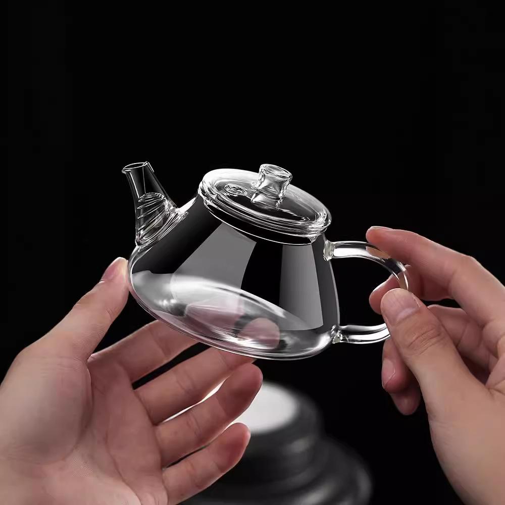 Heat Resistant Glass Mini Teapot Transparent Tea Maker Glass Teaware Accessories New Small Teapot with Filter Household Tea Pot