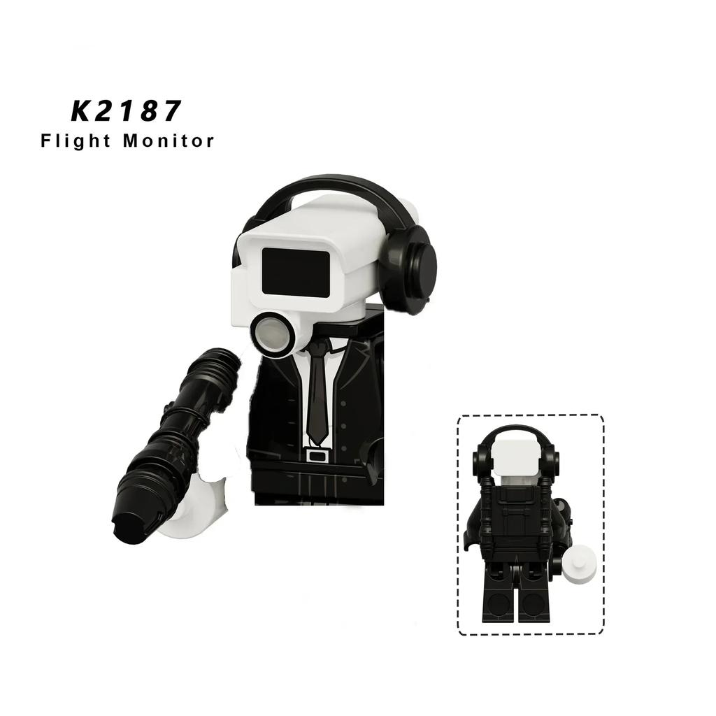 Skibidi Toilet Man Anime Cartoon Bricks Dolls Cameraman Speakerman TV Man Mini Action Bricks Toy Figures Building Blocks