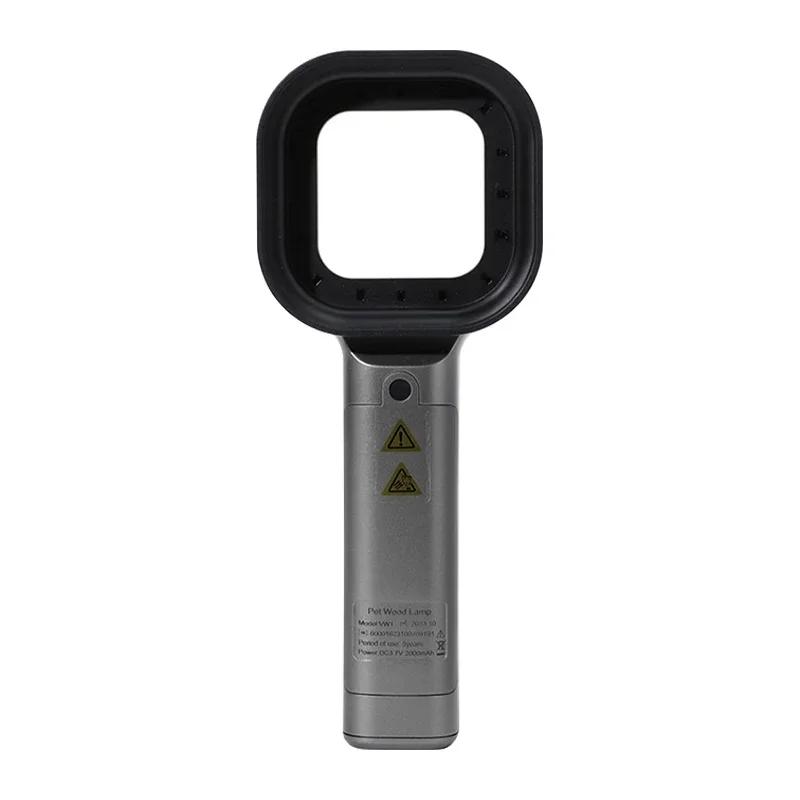 

Ручной деревянный анализатор кожи лампы Портативный для кожи лица Личный уход за красотой Обнаружение домашних животных кошек и собак УФ 365 нанометров Подарок золотой