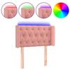VidaXL LED Headboard Bedroom Furniture Single Bed Accessory Headboard Bed Frame Interior Pink 3123607