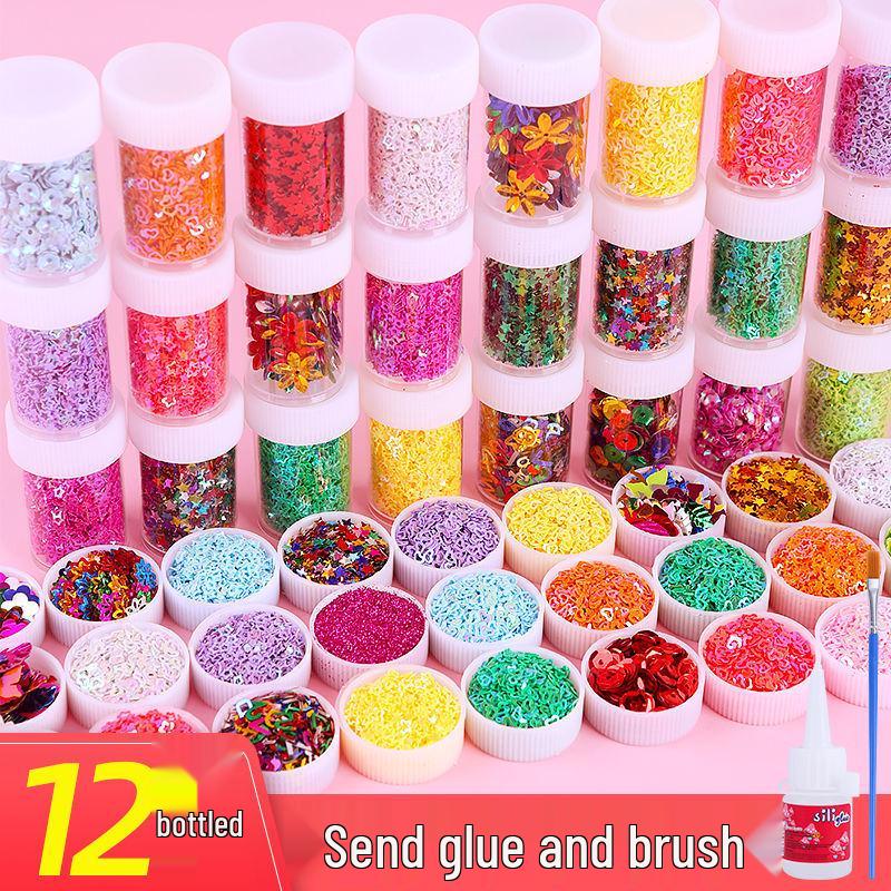 

Iridescent Gold Glitter Powder for Children s DIY Painting Projects