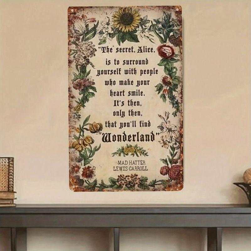 Vintage Style Metal Decorative Painting for Bars Cafes Garages