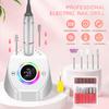 DianaBeauty 45000RPM Rechargeable Nail Drill Machine Desktop Nail Polisher with 12 Drill Bits Electric File Nail Salon Tools